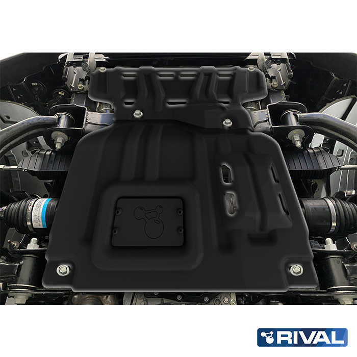 Rival Unterfahrschutz Alu 3 mm für Volkswagen Amarok, 2023-heute, 2.0D, 3.0D AT 4WD , Motor