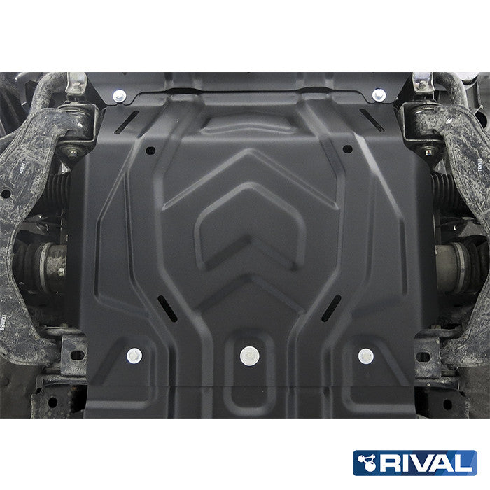 Rival Unterfahrschutz Alu 3 mm für Mitsubishi L200 / Triton, 2015-2023, 2,4D; 2,2D , Motor