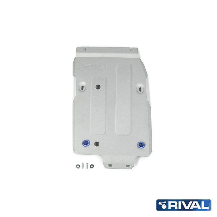 Rival Unterfahrschutz Alu 6mm für Jeep Wrangler, 2018-2021, 2-Doors/4-Doors 2.0T; 3.6; 2.2TD, Getriebe + Verteilergetriebe, Silver, Aluminum