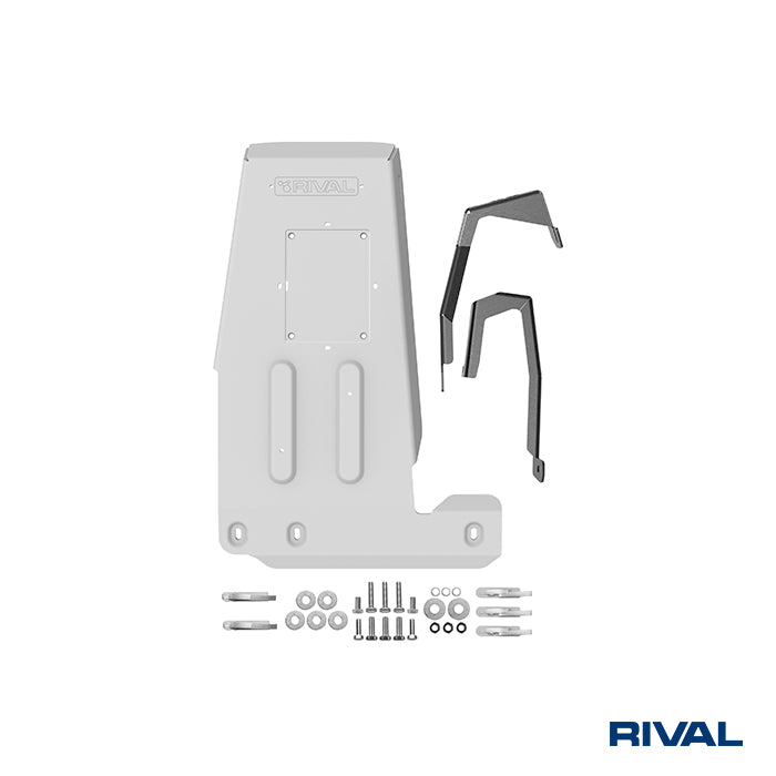 Rival Unterfahrschutz Alu 6mm für Jeep Wrangler, 2021-heute, 2-Doors/4-Doors 3.6, Motor, Silver, Aluminum