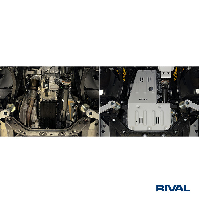 Rival Unterfahrschutz Alu 6mm für Ineos Grenadier, 2023-heute, 3,0/3,0D; AT; 4WD, Motor, Silver, Aluminum