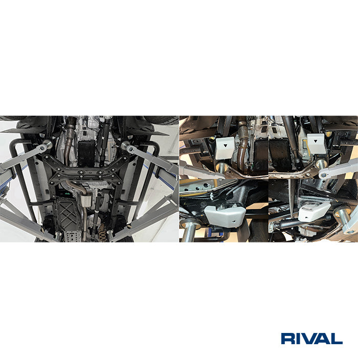 Rival Unterfahrschutz Alu 6mm für Ineos Grenadier, 2023-heute, 3,0/3,0D; AT; 4WD, Radius arms, Silver, Aluminum