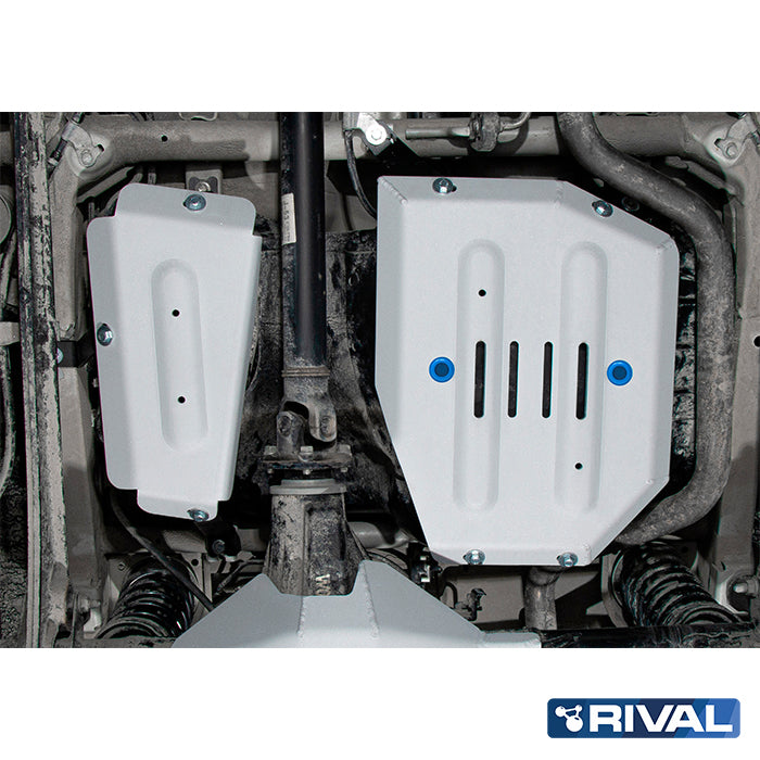 Rival Unterfahrschutz Alu 6mm für Suzuki Jimny, 2018-heute, 1,5, Kraftstofftankschutz, Silver, Aluminum