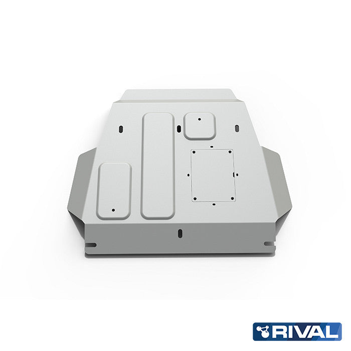 Rival Unterfahrschutz Alu 6mm für Toyota Land Cruiser 200, 2007-heute, 4,5D; 4.6; 4,7 Petrol, Motor (plate 1), Silver, Aluminum