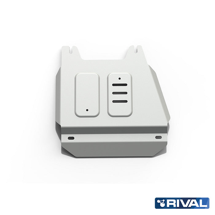 Rival Unterfahrschutz Alu 6mm für Isuzu D-Max, 2012-2020, 1,9; 2,5TD (incl. Euro6), Verteilergetriebe, Silver, Aluminum