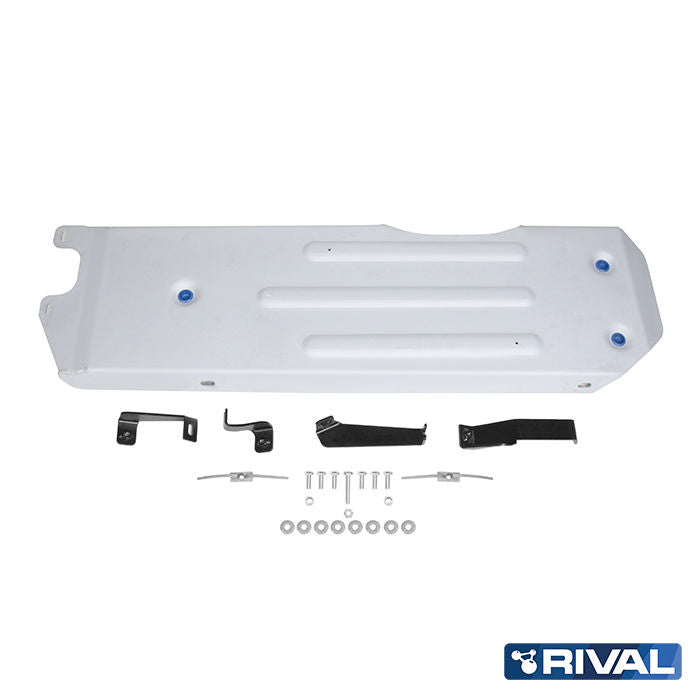 Rival Unterfahrschutz Alu 6mm für Isuzu D-Max, 2021-heute, 1,9D, 3.0D (incl Euro6), Kraftstofftankschutz, Silver, Aluminum