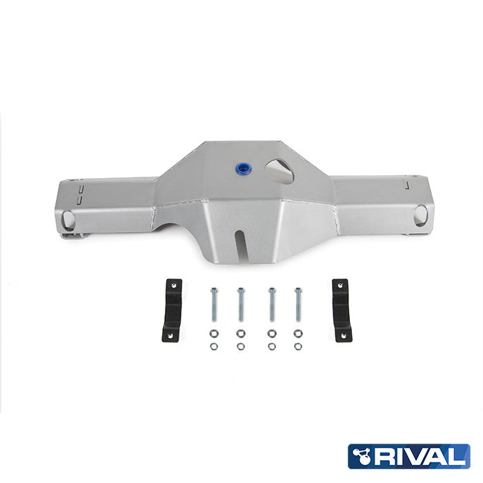 Rival Unterfahrschutz Alu 6mm für Toyota Hilux, 2015-heute, 4WD 2,8D; 2,4D (EURO6 approved), Differential, Silver, Aluminum