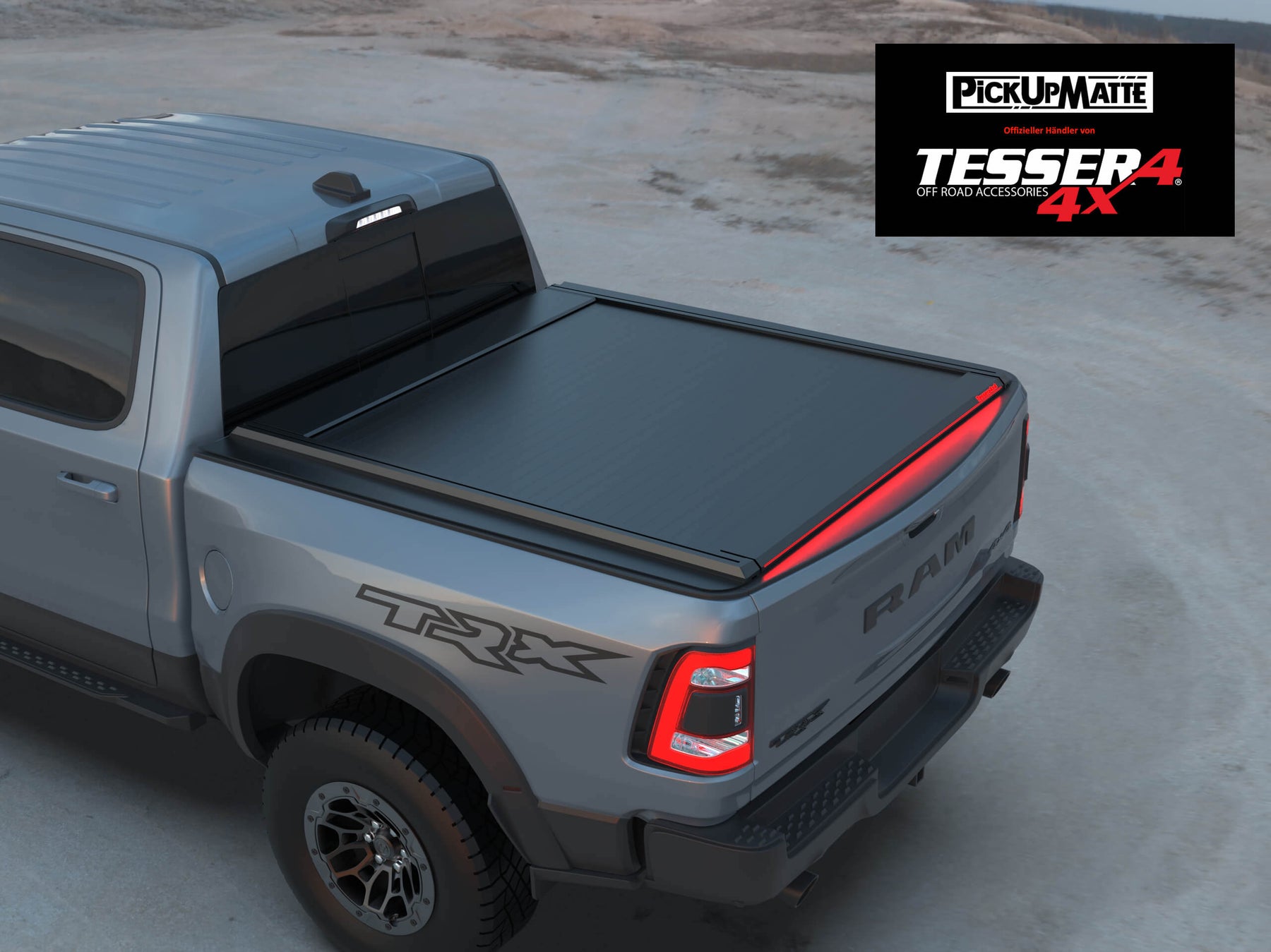 Laderaumrollo Tessera Roll+ Dodge Ram 1500 / 1500 TRX / 1500 CLASSIC, schwarz matt