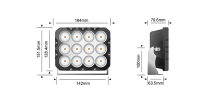 STEDI 120W LED Flood LED – Arbeitsscheinwerfer