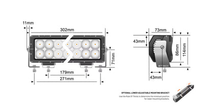 STEDI LED – Lightbar ST4K 12 Zoll