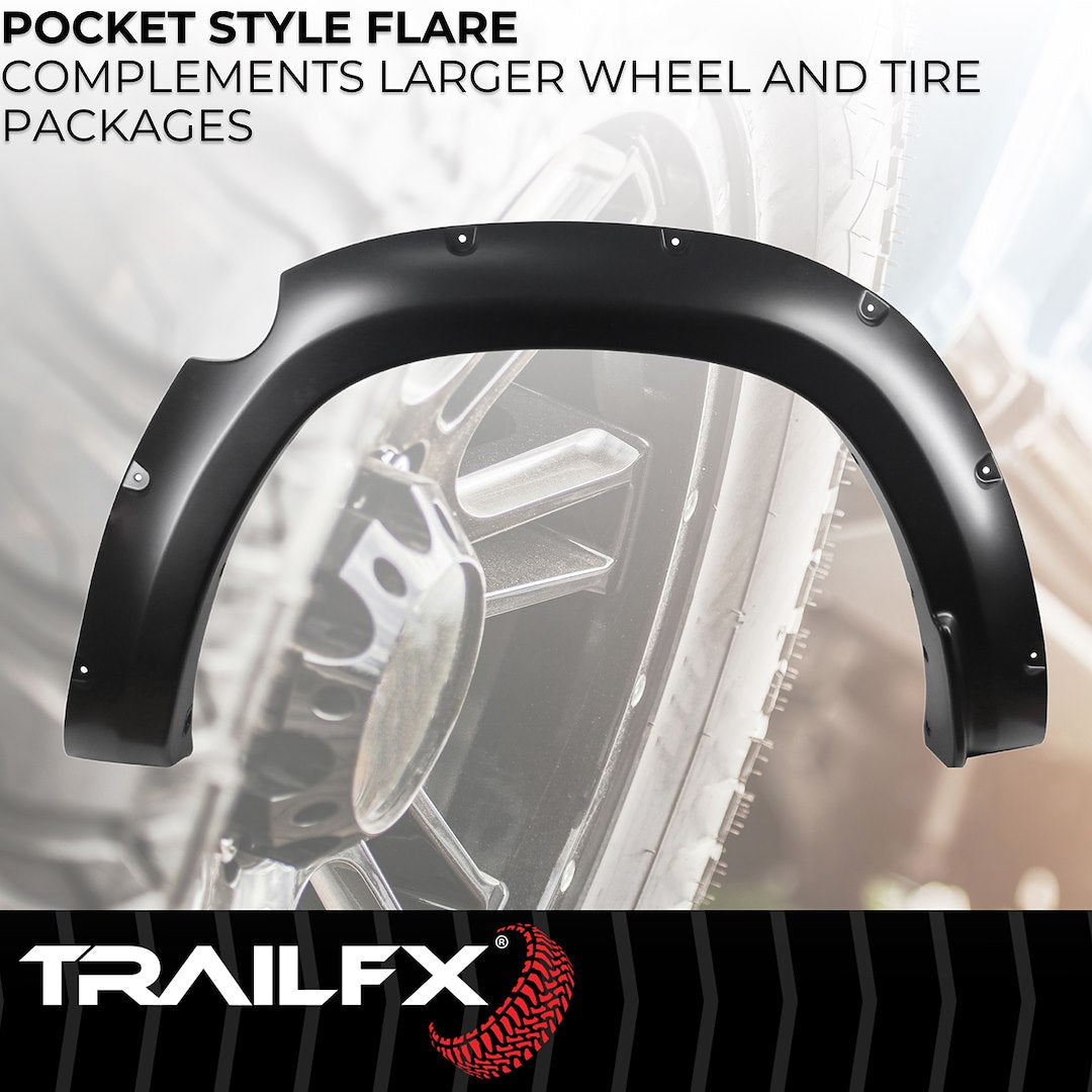 TrailFX Fender Flares - Robuste Kotflügelverbreiterunge Pocket Style, 51/64mm, für deinen Dodge Ram 1500 (2019-heute)