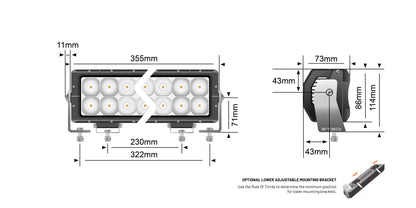 STEDI LED – Lightbar ST4K 14 Zoll