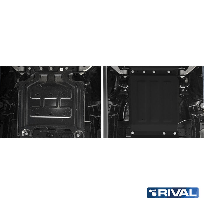 Rival Unterfahrschutz Alu 3 mm für Ford Ranger, 2012-2022, 2,2; 3,2; 2.0 TDCi , Getriebe