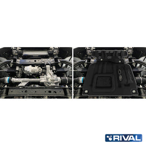 Rival Unterfahrschutz Alu 3 mm für Volkswagen Amarok, 2023-heute, 2.0D, 3.0D AT 4WD , Motor