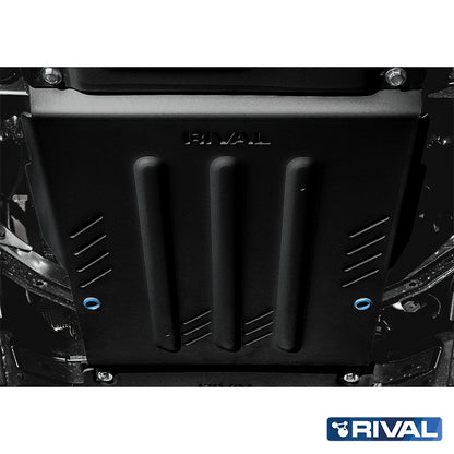 Rival Unterfahrschutz Alu 3 mm für Ford Ranger, 2022-heute, 3.0D; 2,0D Bi-Turbo AT 4WD , Getriebe skid