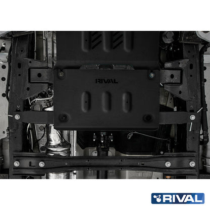 Rival Unterfahrschutz Alu 3 mm für Ford Ranger, 2022-heute, 3.0D; 2,0D Bi-Turbo AT 4WD , Verteilergetriebe