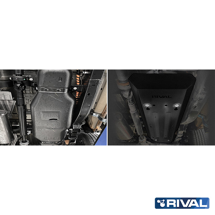 Rival Unterfahrschutz Stahl 3 mm für Volkswagen Amarok, 2023-heute, 2.0D, 3.0D AT , Kraftstofftankschutz