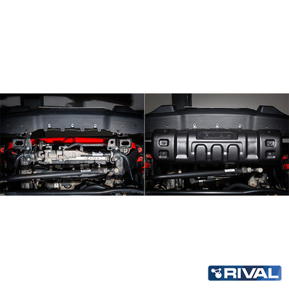 RIVAL Spurstangen-Unterfahrschutz für Jeep Gladiator 2018- – Stahl 2,5 mm
