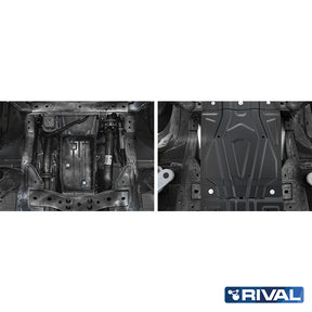 Rival Unterfahrschutz Alu 3 mm für Fiat Fullback, 2016-heute, 2,4D , Getriebe