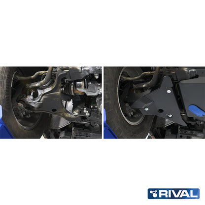 Rival Unterfahrschutz Alu 3 mm für Nissan Navara, 2015-2021, 2,3D (incl. EURO6) , Querlenker Unterfahrschutz