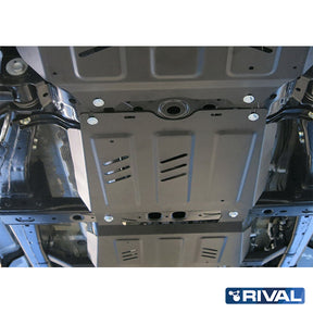 Rival Unterfahrschutz Alu 3 mm für Toyota Hilux, 2015-heute, 4WD 2,8D; 2,4D (EURO6 approved) , Getriebe