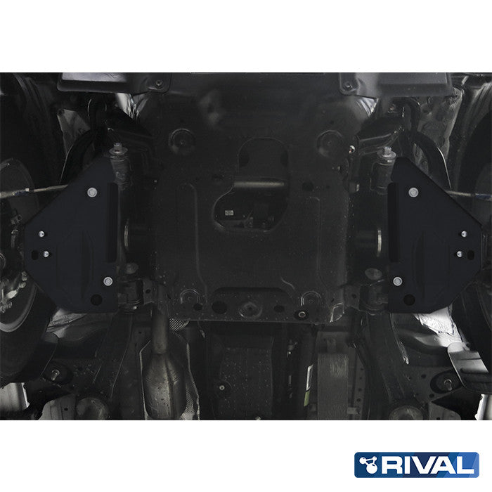 Rival Unterfahrschutz Stahl 3 mm für Toyota Hilux, 2015-heute, 4WD 2,8D; 2,4D (EURO6 approved) , Querlenker Unterfahrschutz