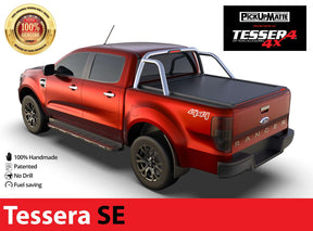 Laderaumabdeckung Tessera SE für FORD Ranger 2012-2022 Doppelkabine schwarz matt