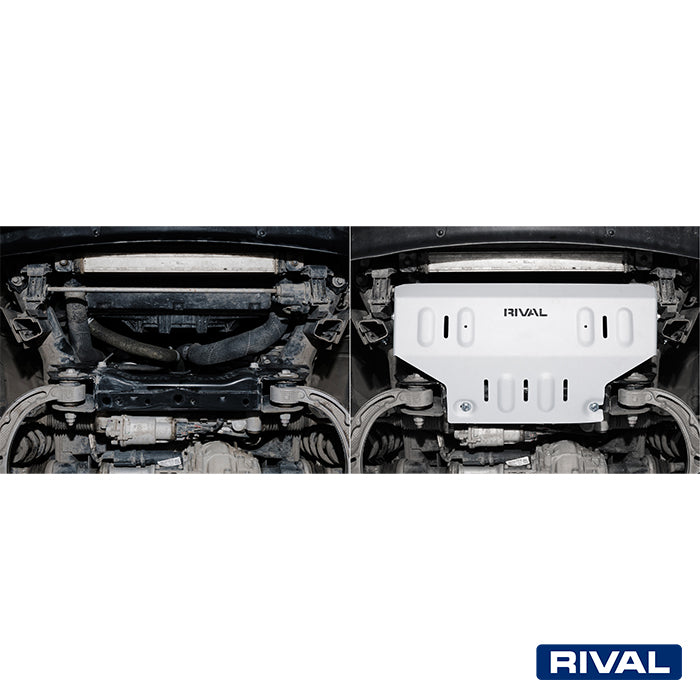 Rival Unterfahrschutz Alu 6mm für Dodge RAM 1500, 2018-heute, 5.7, 5.7 Hybrid, 3.0D (for vehicles with air dam), Kühler, Silver, Aluminum