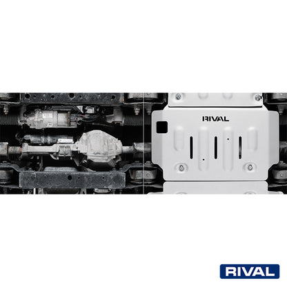 Rival Unterfahrschutz Alu 6mm für Dodge RAM 1500 / RAM 1500 TRX, 2018-heute, 5.7, 5.7 Hybrid; 3.0D; 6.2 V8, Motor, Silver, Aluminum