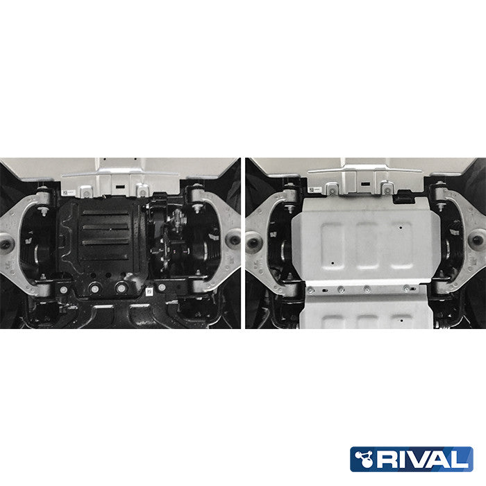 Rival Unterfahrschutz Alu 4mm für Ford Ranger Raptor, 2019-2022, 2.0 Bi-Turbo, Motor
