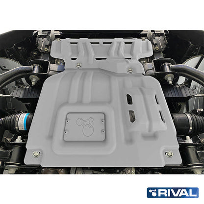Rival Unterfahrschutz Alu 4mm für VW Amarok, 2023-heute, 2.0D, 3.0D AT 4WD, Motor