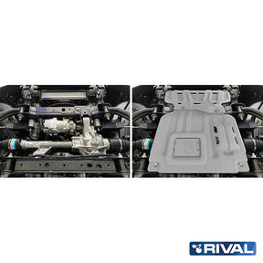 Rival Unterfahrschutz Alu 4mm für VW Amarok, 2023-heute, 2.0D, 3.0D AT 4WD, Motor