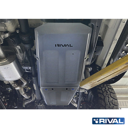 Rival Unterfahrschutz Alu 4mm für Ford Ranger Raptor, 2022-heute, 3,0 Twin-Tubro V6 AT 4WD, Kraftstofftankschutz