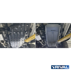 Rival Unterfahrschutz Alu 4mm für Ford Ranger Raptor, 2022-heute, 3,0 Twin-Tubro V6 AT 4WD, Kraftstofftankschutz