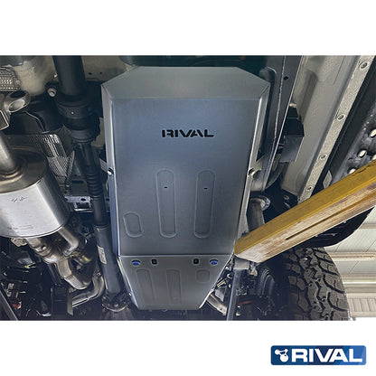 Rival Unterfahrschutz Alu 4mm für Ford Ranger Raptor, 2022-heute, 3,0 Twin-Tubro V6 AT 4WD, Kraftstofftankschutz