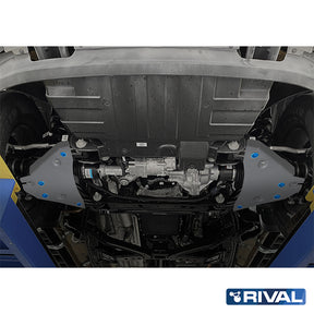 Rival Unterfahrschutz Alu 6mm für VW Amarok, 2023-heute, 2.0D, 3.0D AT, Lower control arm, Silver, Aluminum