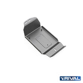 Rival Unterfahrschutz Alu 6mm für Jeep Wrangler, 2007-2018, 4-Doors 3,6, Fuel filter, Silver, Aluminum