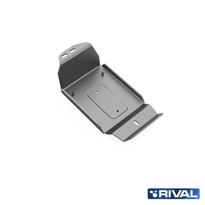 Rival Unterfahrschutz Alu 6mm für Jeep Wrangler, 2007-2018, 4-Doors 3,6, Fuel filter, Silver, Aluminum