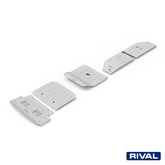 Rival Unterfahrschutz Alu 6mm für Mercedes Benz Sprinter, 2023-heute, 2.1D, full kit (3 pcs), Silver, Aluminum