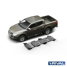 Rival Unterfahrschutz Alu 4mm für Fiat Fullback, 2016-heute, 2,4D, Full kit w/o tank (4 pcs)