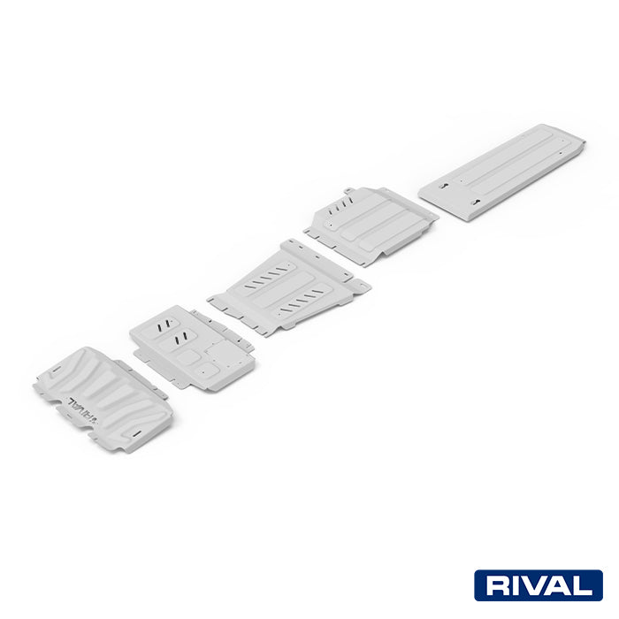 RIVAL Unterfahrschutz-Set für Nissan Navara D23 -09 – 6 mm Aluminium
