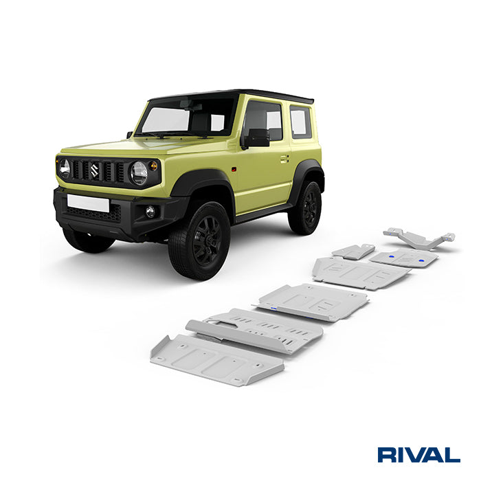 Rival Unterfahrschutz Alu 4mm für Suzuki Jimny, 2018-heute, 1,5, full kit (6 pcs)
