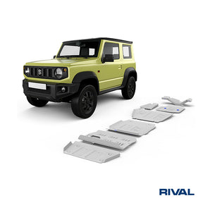 Rival Unterfahrschutz Alu 4mm für Suzuki Jimny, 2018-heute, 1,5, full kit (6 pcs)