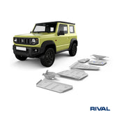 Rival Unterfahrschutz Alu 6mm für Suzuki Jimny, 2018-heute, 1,5, full kit (6 pcs), Silver, Aluminum