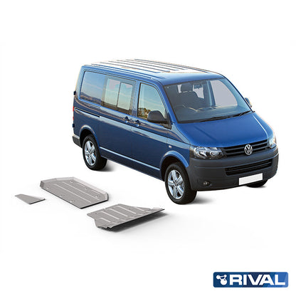 RIVAL Unterfahrschutz-Set für Volkswagen T6 2015-2020 – Aluminium 4/6 mm