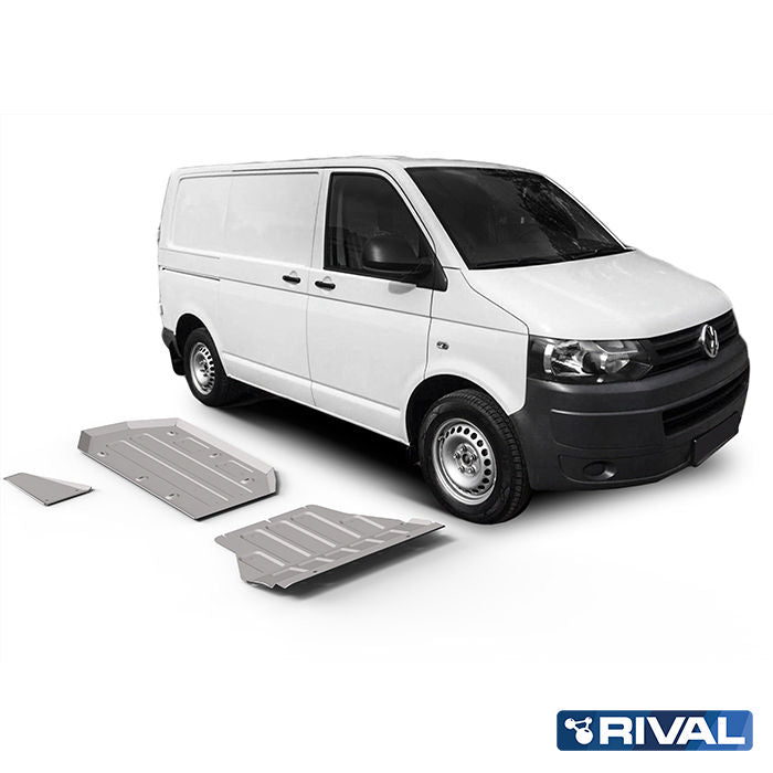 RIVAL Unterfahrschutz-Set für Volkswagen T6 2015-2020 – Aluminium 4/6 mm