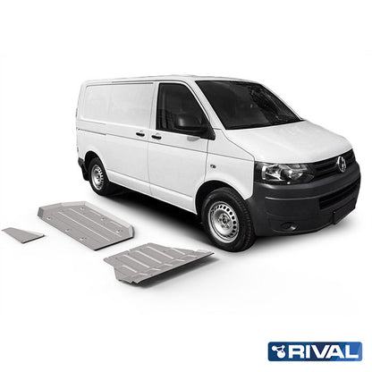 RIVAL Unterfahrschutz-Set für Volkswagen T6 2015-2020 – Aluminium 4/6 mm