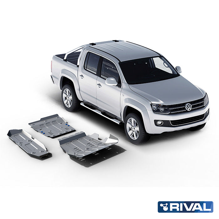 RIVAL Unterfahrschutz-Set für VW Amarok 2010-2016 – 4 mm Aluminium
