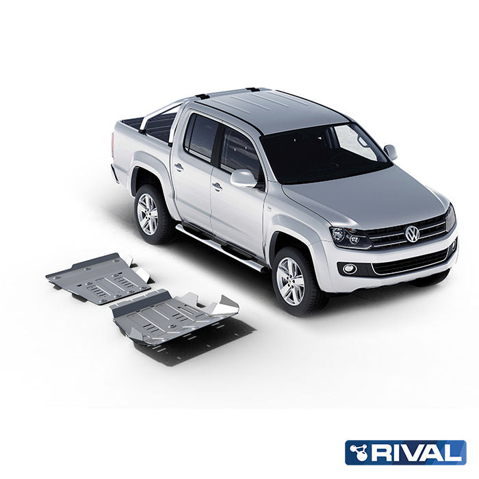 RIVAL Unterfahrschutz-Set für VW Amarok 2010-2016 – 3,8 mm Aluminium