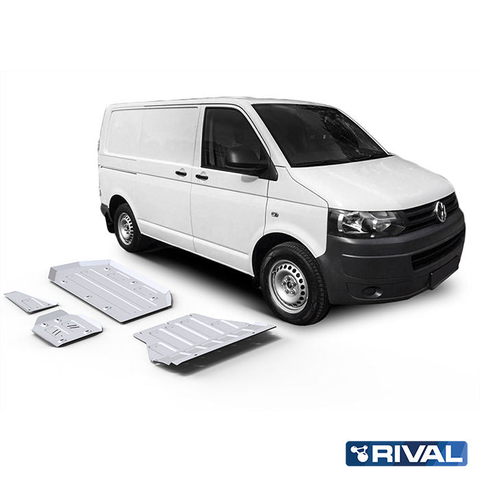RIVAL Unterfahrschutz-Set für Volkswagen T6 2015-2020 – Aluminium 4/6 mm